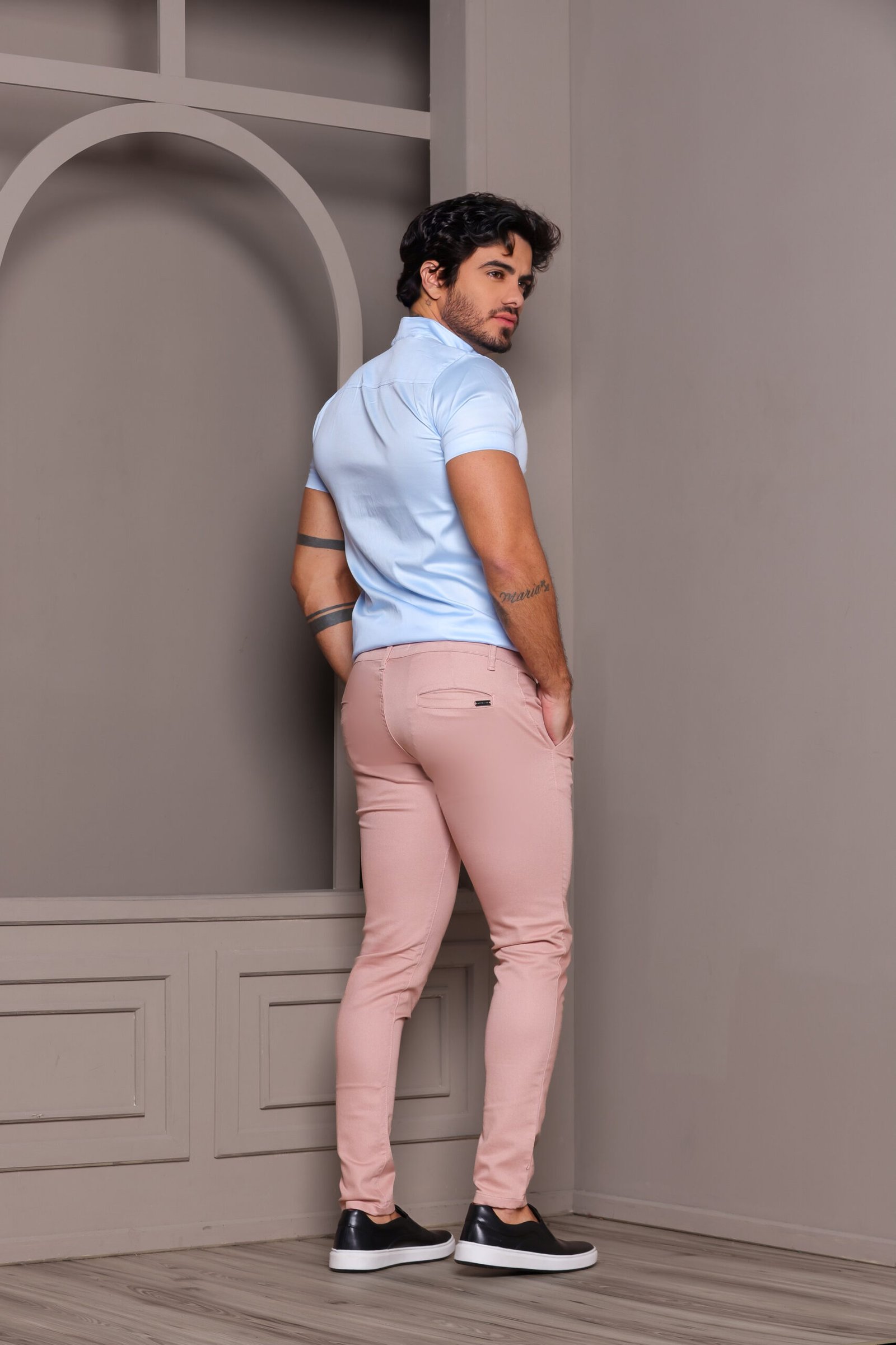 CALÇA  AJUSTADA ROSÉ