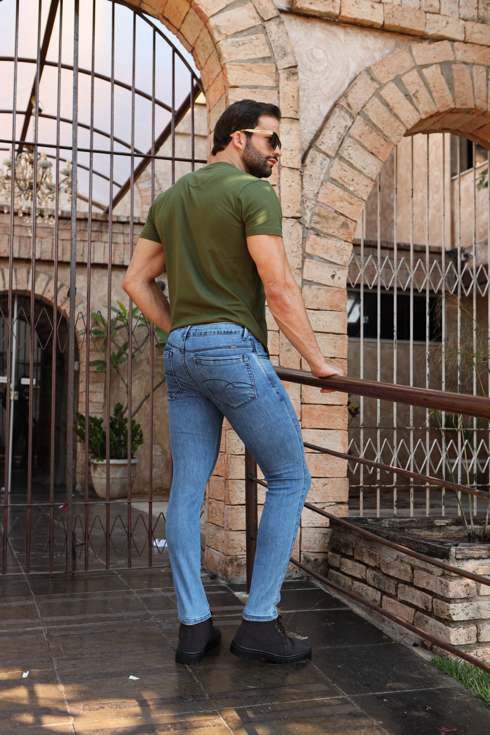 CALÇA JEANS STREET AZUL CLARO