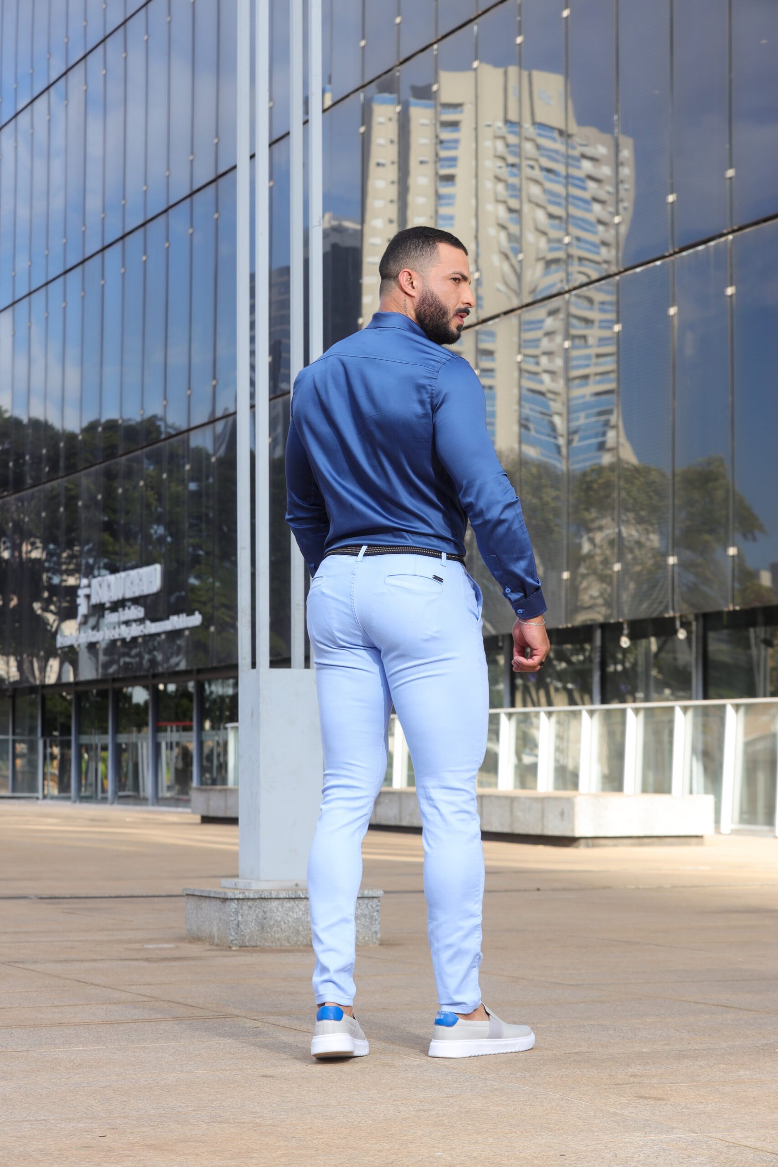 CALÇA ALFAIATARIA  AZUL ANIL